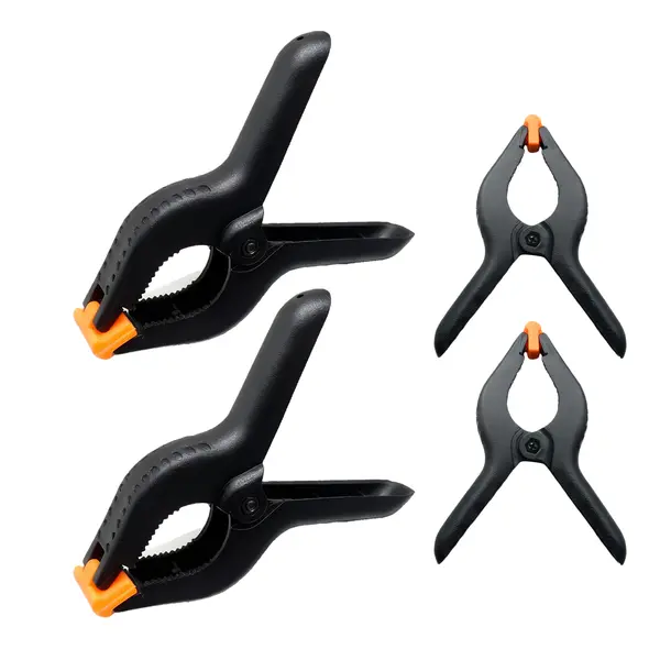 Industrial Strength 6-Inch Spring Clamps: 2.5" Wide Jaw Opening with…