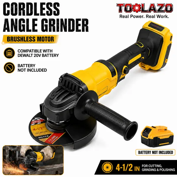 TOOLAZO cordless angle grinder