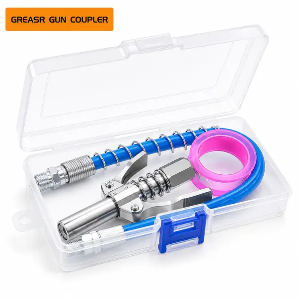 Alloy Steel Grease Gun Coupler with Double Handles