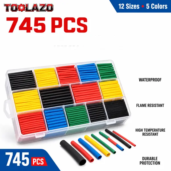 745-Piece Dual-Wall Heat Shrink Tubing Kit