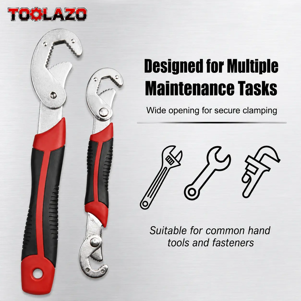 2-Piece Self-Adjusting Universal Wrench Set