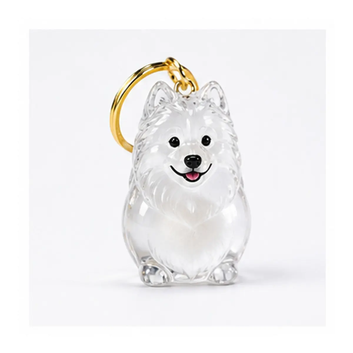 Golden Retriever Dog Hair Keepsake Keychain